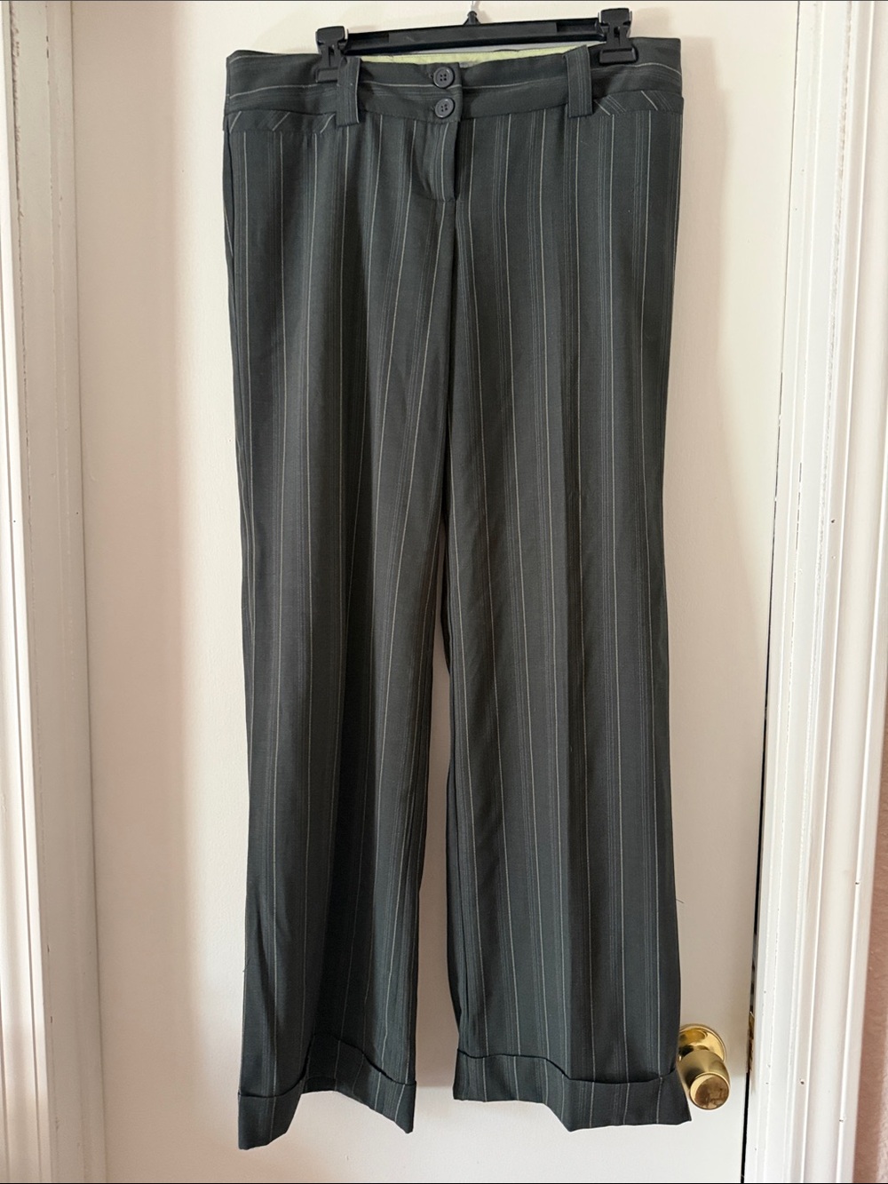 Star City Grey/Green Pinstripe pants